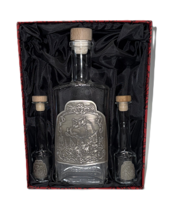Butelka do Whisky 0,5 + 2 x 0,05l k.40