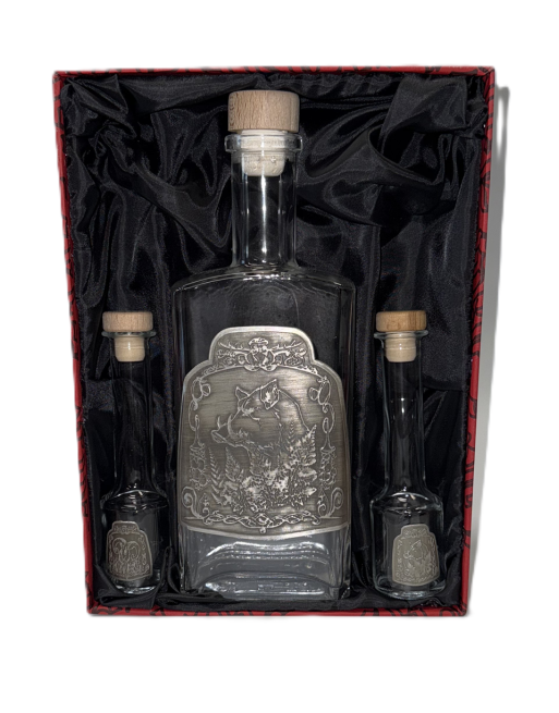 Butelka do Whisky 0,5 + 2 x 0,05l k.40