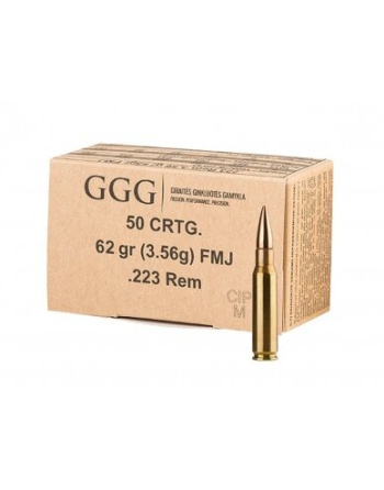 Amunicja GGG 223 Rem FMJ 62gr/4,0g (50)
