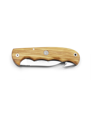 Nóż PUMA IP pathfinder with gut hook, Olive wood 820142