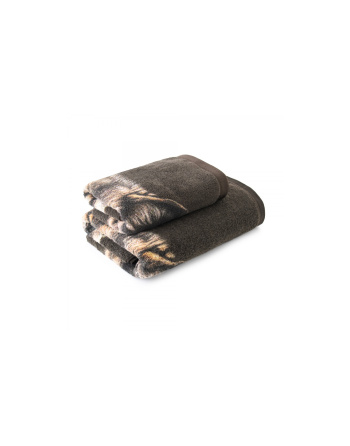 Ręcznik zestaw komplet drukowany Wilk brązowy 70x140 50x100 Zwoltex