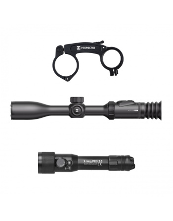 Celownik noktowizyjny noktowizor HIKMICRO Alpex PRO z uchwytem pod IR + iluminator laserowy X-hog Pro v2 940/850 nm