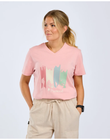 T-Shirt Damski  Pinewood Finnveden Recycled Outdoor 3449 (849)