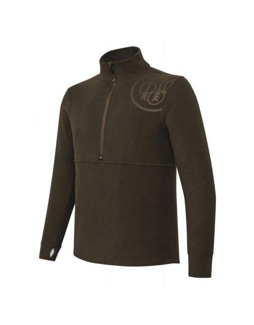 Bluza Beretta HP Logo HalfZip Brown Bark P3741