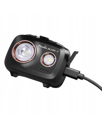Latarka czołowa Fenix HL32R-T czarna USB-C 800 lm