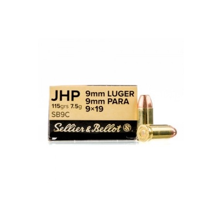 Amunicja Seller&Bellot 9mm Luger 9x19 JHP 115 grain 7,5g