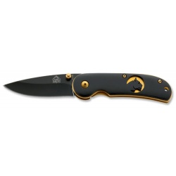 Nóż PUMA TEC Einhandmesser (Goldplatinen mit Logo)  7302409