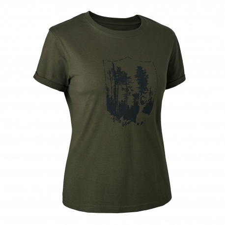 DEERHUNTER LADY T-SHIRT w. Shield - DAMSKA KOSZULKA Z KRÓTKIM RĘKAWEM 8389 (378)