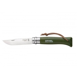 Opinel Nóż Colorama 08 Khaki+ rzemień