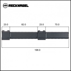 Szyna Weaver/Picatinny CZ 550, 555, 557 /ZKK (19,5mm) Recknagel 57050-1962 Long