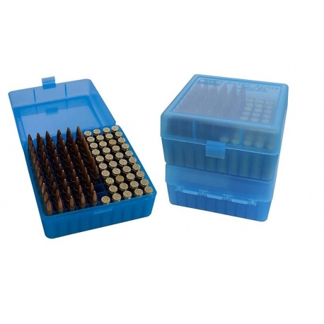 Pudełko na amunicję kulową RS-100-24 MTM (100szt, 223R...) niebieskie Pudełko na amunicję kulową RS-100-24 MTM (100szt, 223R...) niebieskie