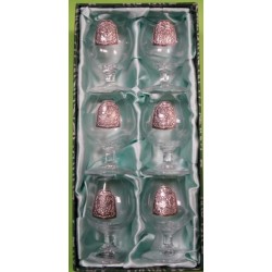 Kieliszki brandy cyna 150ml...